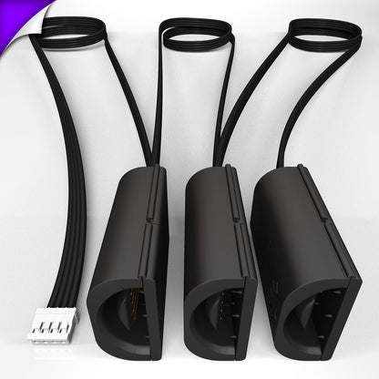 Flux - Parallel Cable | BLACK Multi Point Splitter 2,3,4+ way | in Meters