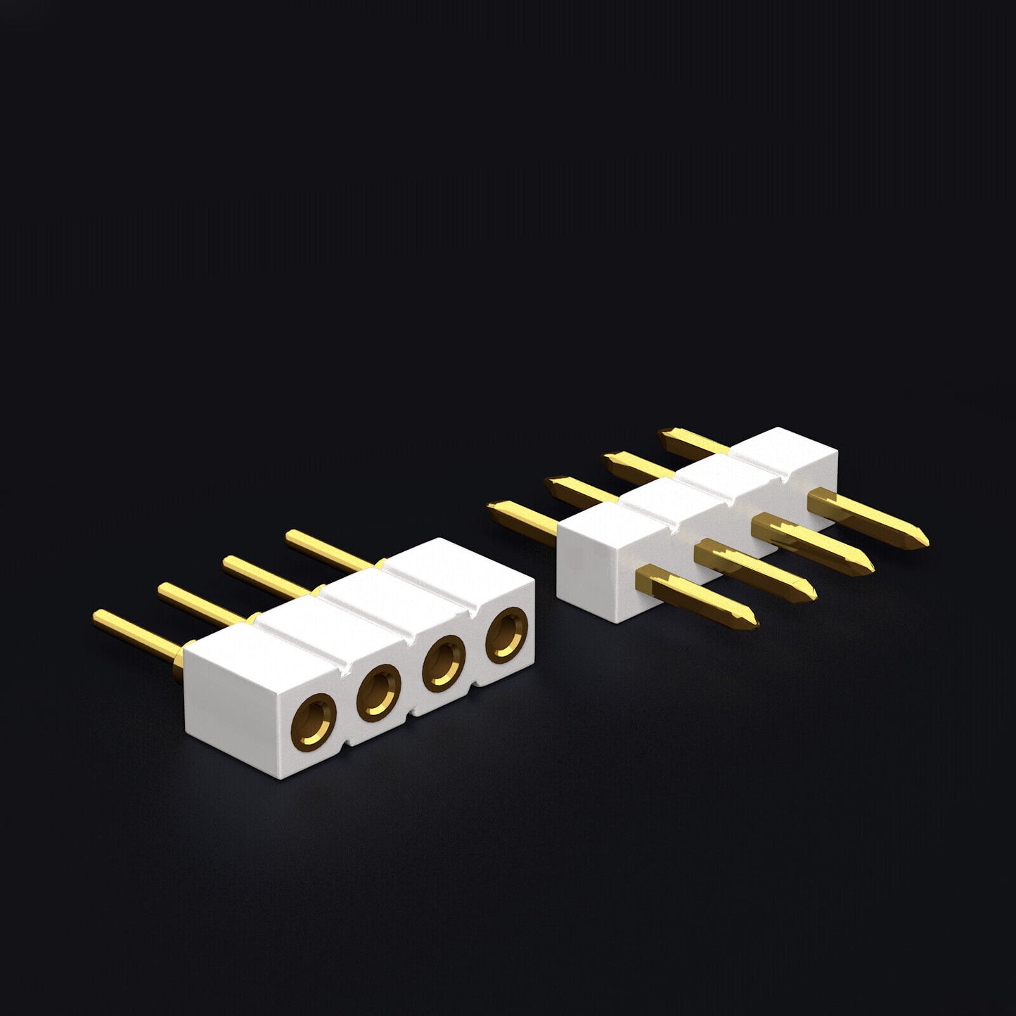 Gradient - Pin & Socket Strips | 4 Pin Single