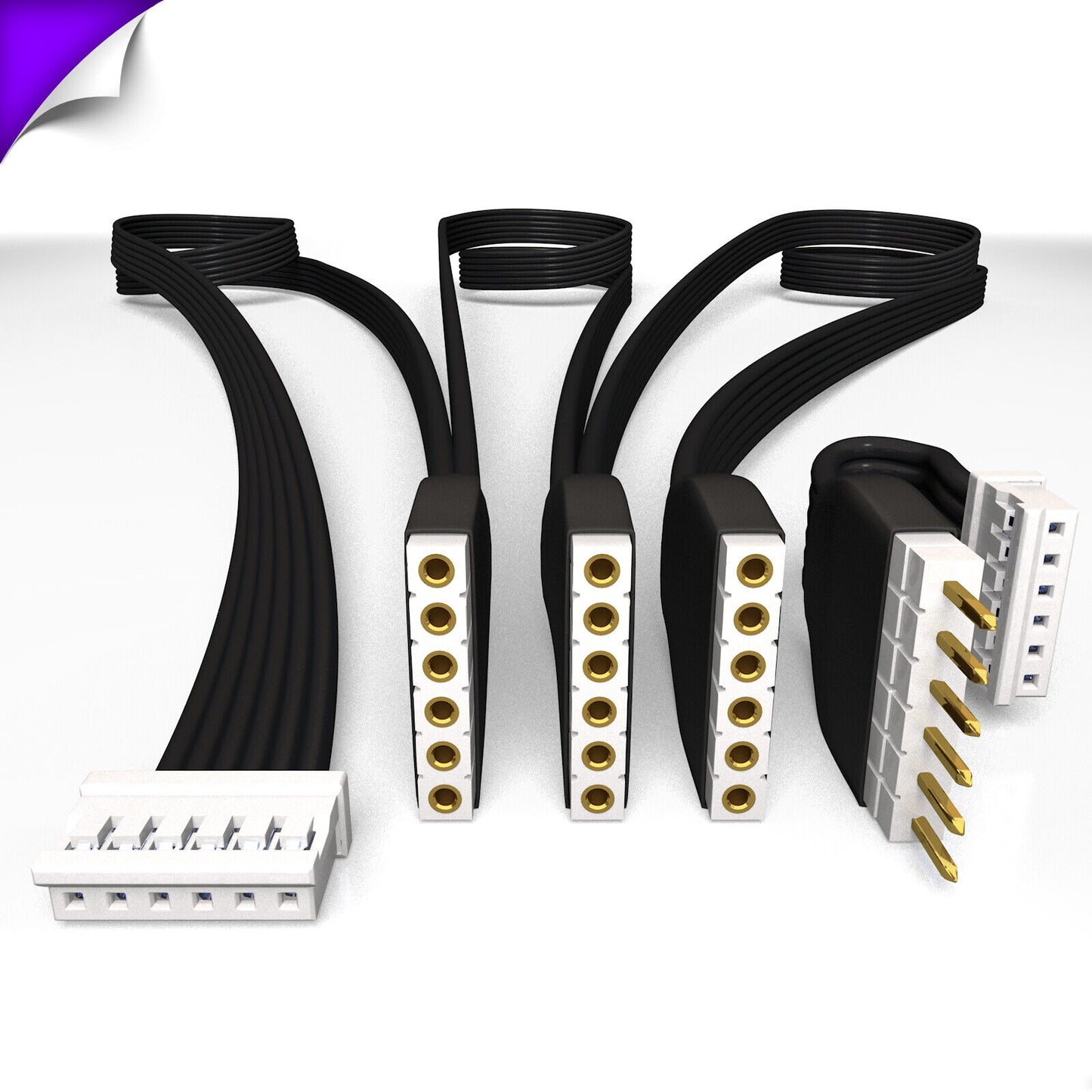 Plus V2 - BLACK Parallel Cable | Multi Point Splitter 3,4,5,6,7,8+ way | in Meters