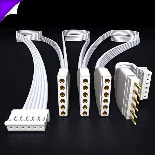 Plus V2 - WHITE Parallel Cable | Multi Point Splitter 3,4,5,6,7,8+ way | in Meters