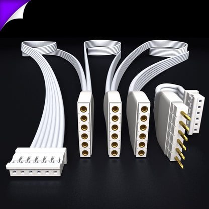 Plus V2 - WHITE Parallel Cable | Multi Point Splitter 3,4,5,6,7,8+ way | in Feet