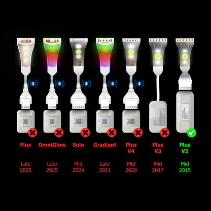 Plus V2 - WHITE Parallel Cable | Multi Point Splitter 3,4,5,6,7,8+ way | in Feet