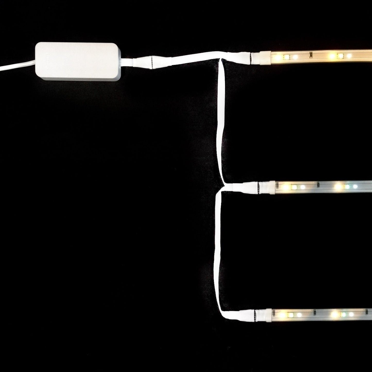 Plus V2 - WHITE Parallel Cable | Multi Point Splitter 3,4,5,6,7,8+ way | in Feet