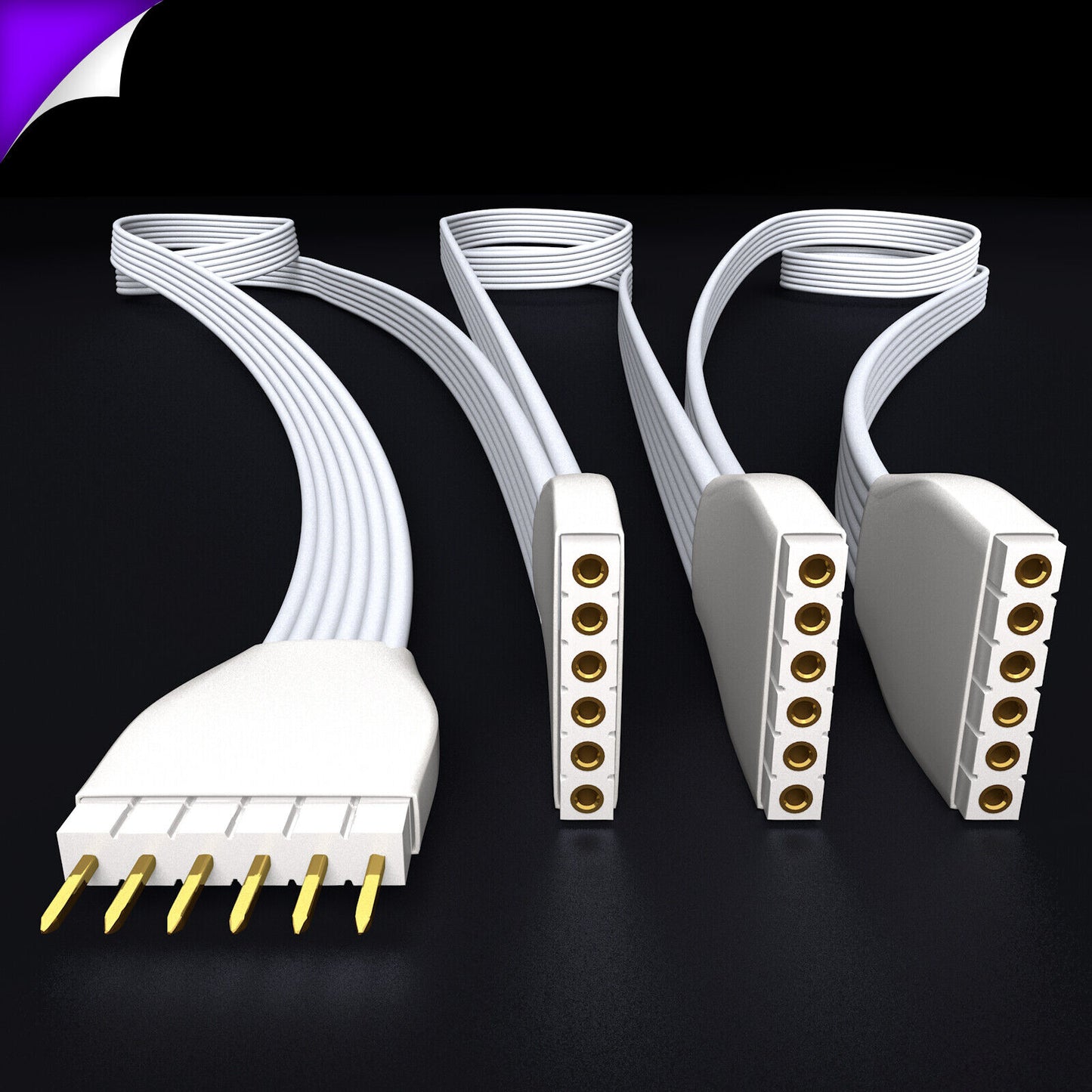 Plus V2 & V3 - Parallel Cable | WHITE Multi Point Splitter 3,4,5,6,7,8+ way | in Meters