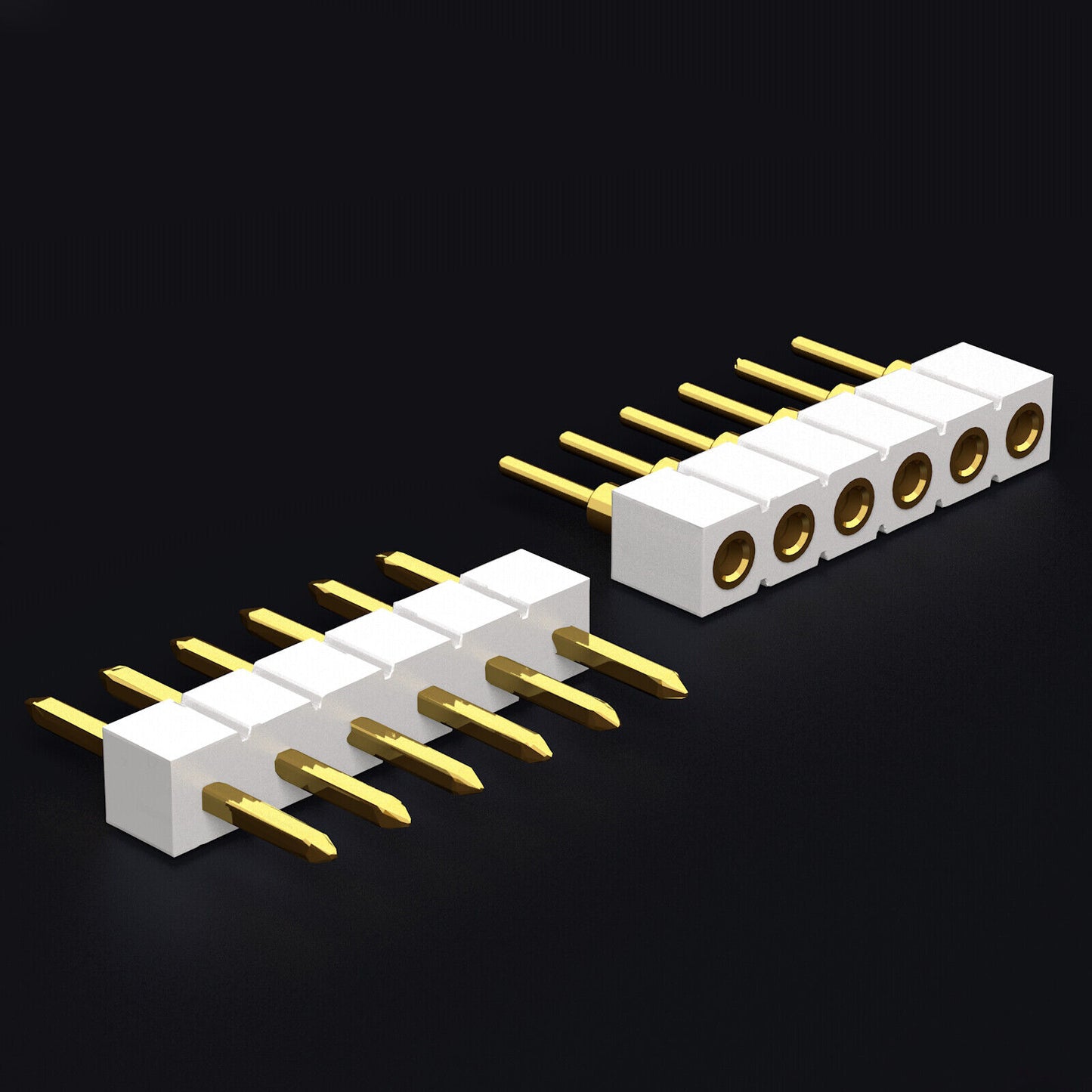Plus V2 & V3 - Pin & Socket Strips | 6 Pin Single