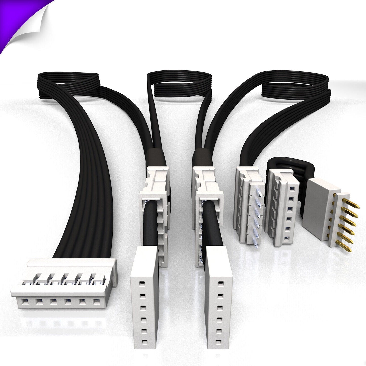 Plus V4 - Parallel Cable | BLACK Multi Point Splitter 3,4,5,6,7,8+ way | in Feet
