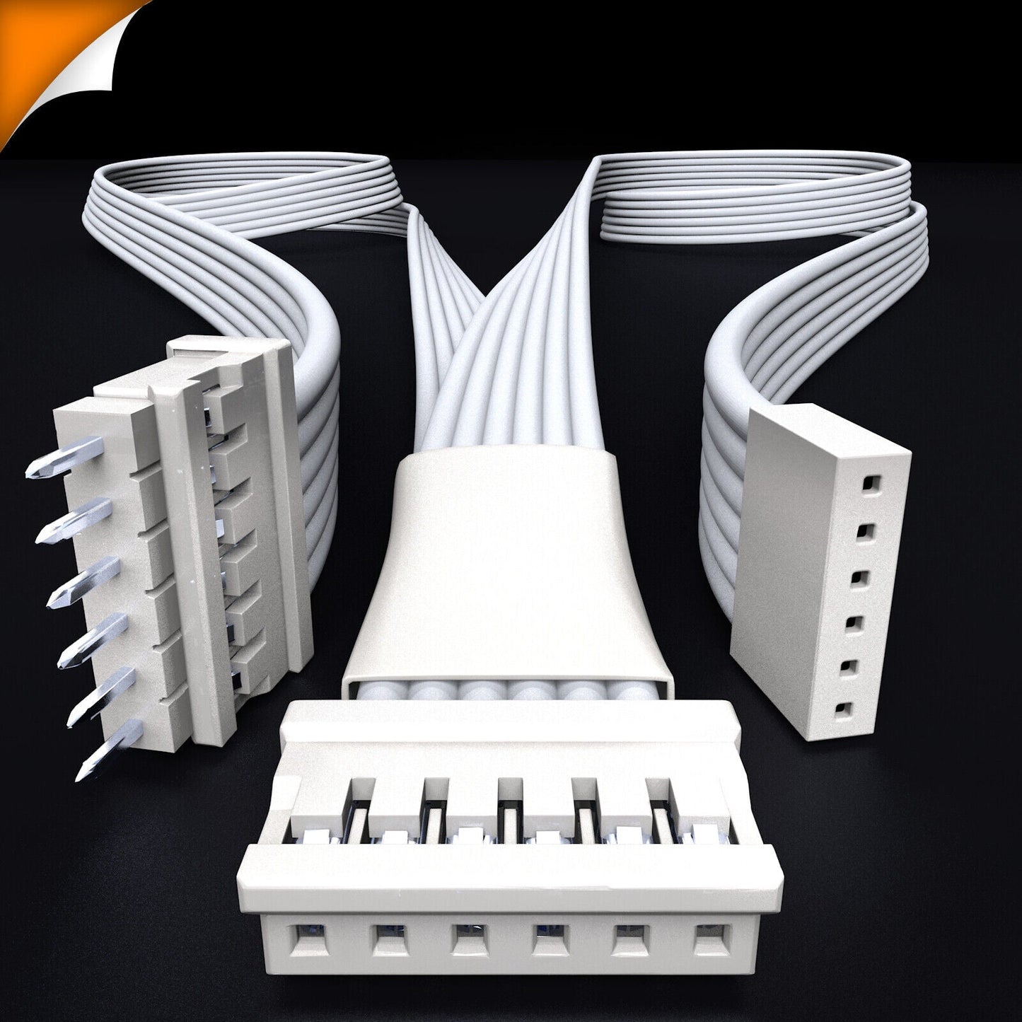 Plus V4 - Splitter WHITE | CONTROL BOX > Starter & Offcut | in Feet